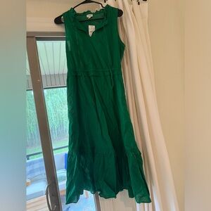 JCrew Midi Linen Dress NWT